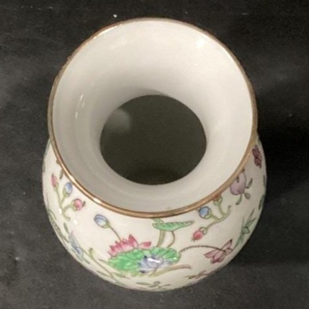 Nora Fenton Designs Mille Fleur Decorated Porcelain Asian Vase 308-1 Vintage - Picture 3 of 11